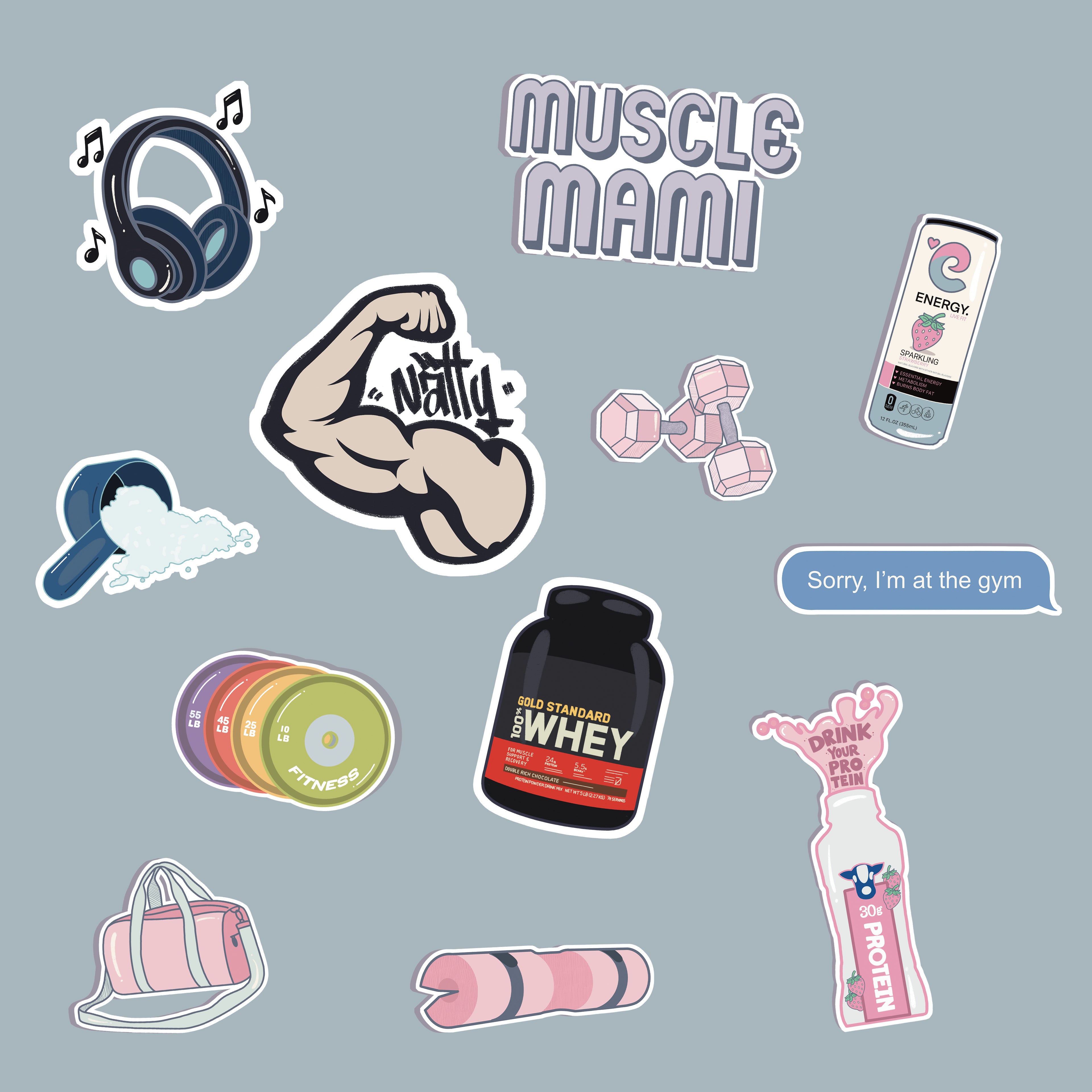 Gym Hand Sticker Gym Stickers – Concord Press